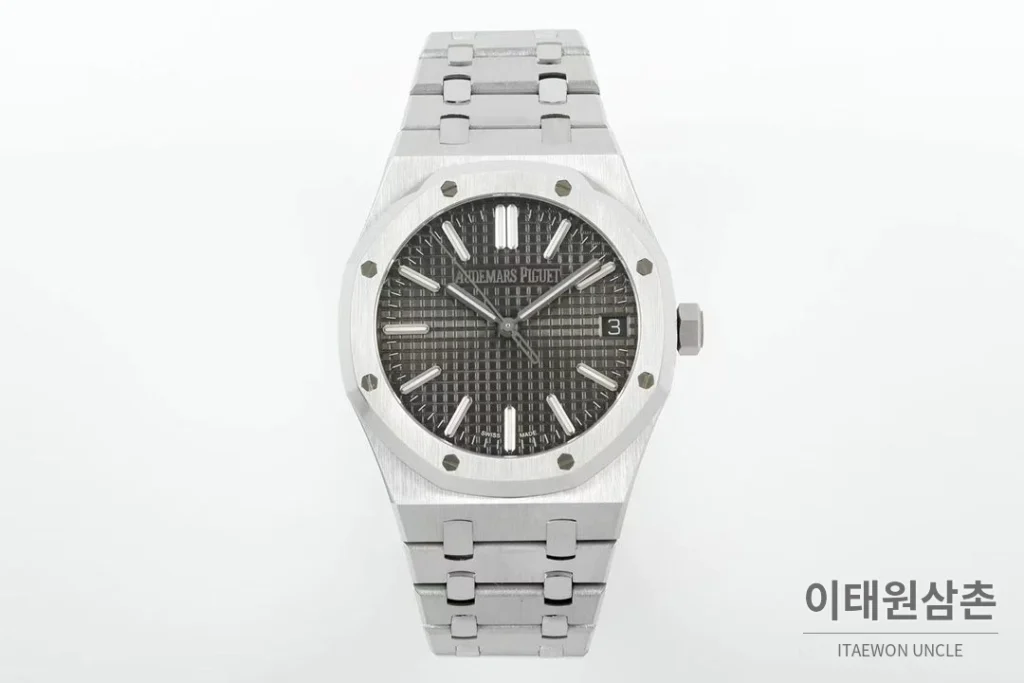 오데마피게 로열오크 50주년 실버베젤 그레이다이얼 오토매틱 41mm