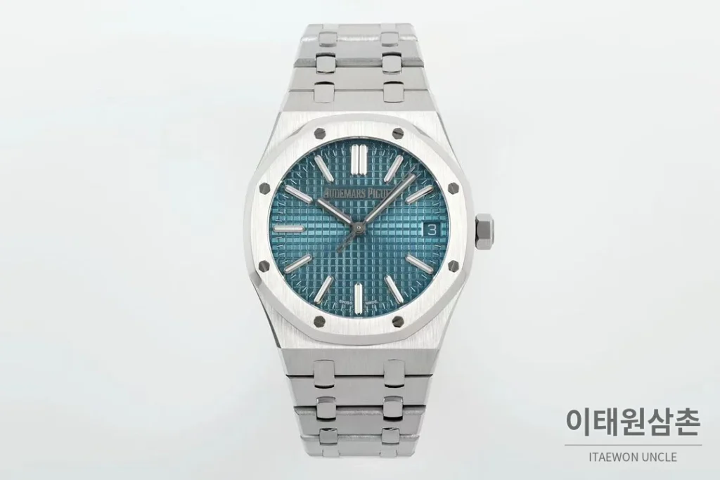 오데마피게 로열오크 50주년 실버베젤 코발트다이얼 오토매틱 41mm 15510ST