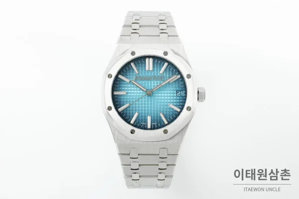 오데마피게 로열오크 50주년 실버베젤 코발트다이얼 오토매틱 41mm 15510ST (2) 오데마피게 로열오크 50주년 실버베젤 코발트다이얼 오토매틱 41mm 15510ST (2)
