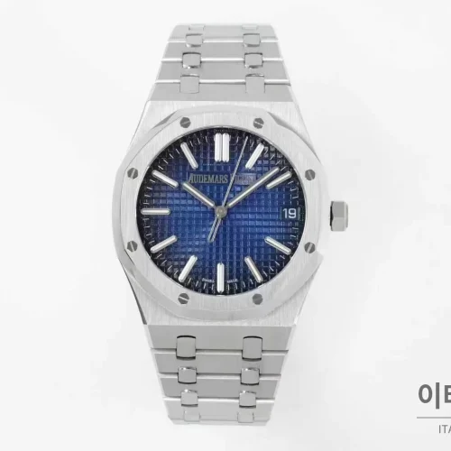 오데마피게 로열오크 50주년 실버베젤 네이비다이얼 오토매틱 41mm 오데마피게 로열오크 50주년 실버베젤 네이비다이얼 오토매틱 41mm