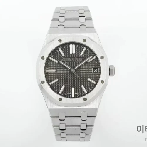 오데마피게 로열오크 50주년 실버베젤 그레이다이얼 오토매틱 41mm 오데마피게 로열오크 50주년 실버베젤 그레이다이얼 오토매틱 41mm