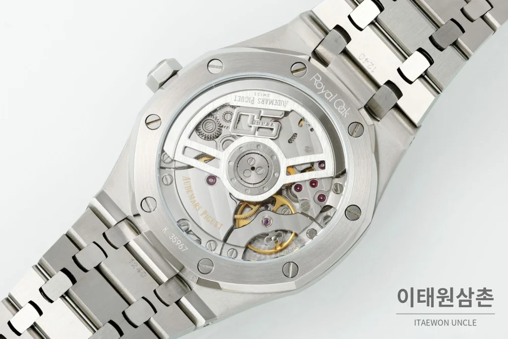 오데마피게 로열오크 50주년 실버베젤 코발트다이얼 오토매틱 41mm 15510ST (2)