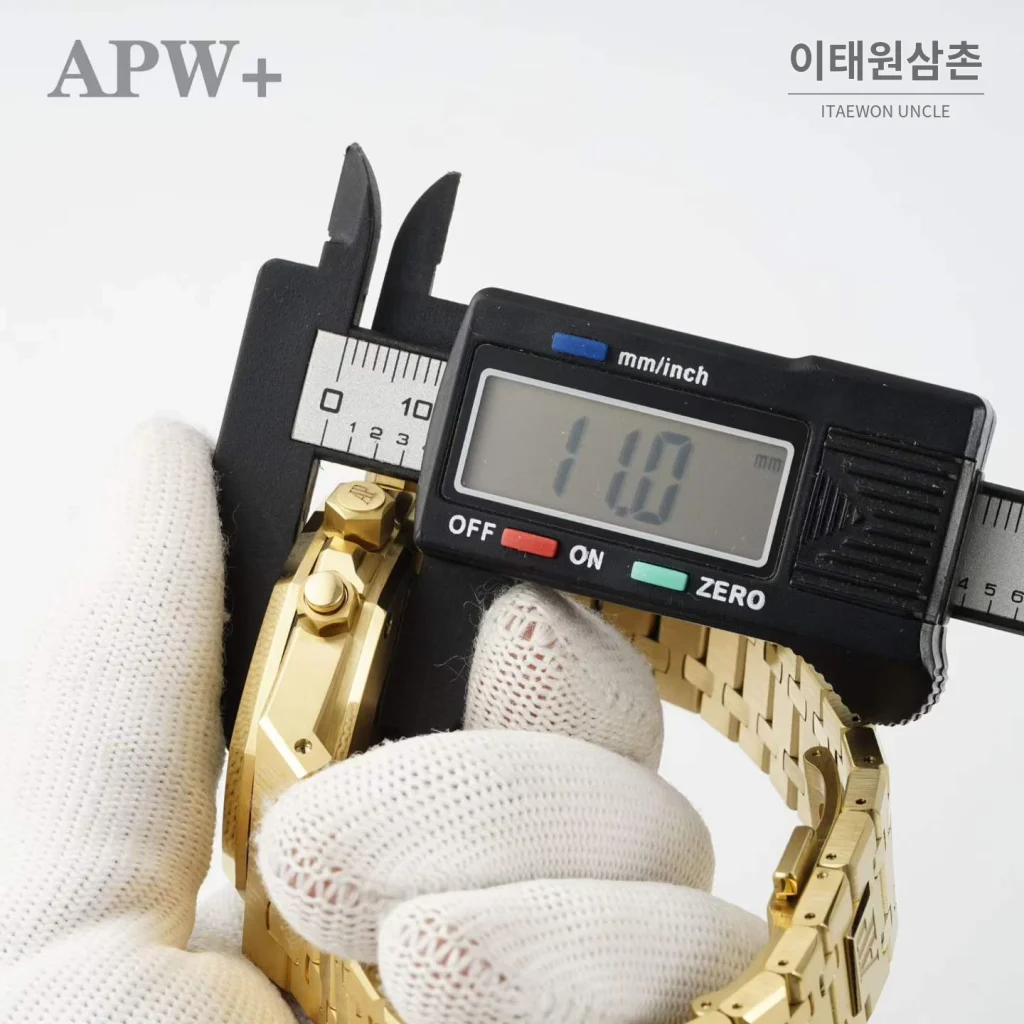오데마피게 로열오크 크로노그래프 스틸 오토매틱 41mm 26331OR 그린 다이얼 골드 브레이슬릿