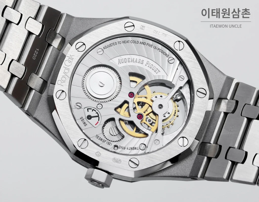 오데마피게 로열오크 에볼루티브 다이얼 투르비용 오토매틱 41mm 스틸 브레이슬릿