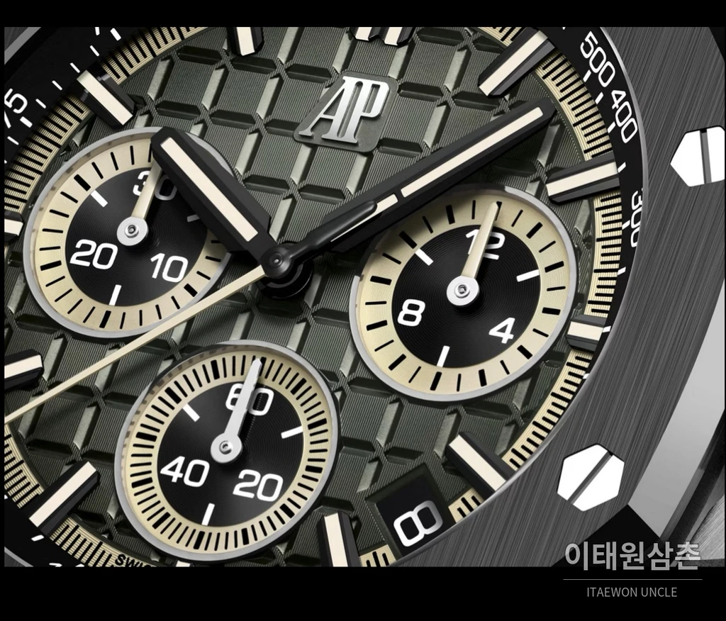 오데마피게 로열오크 오프쇼어 316L 스테인리스 세라믹베젤 크로노그래프 오토매틱 43mm