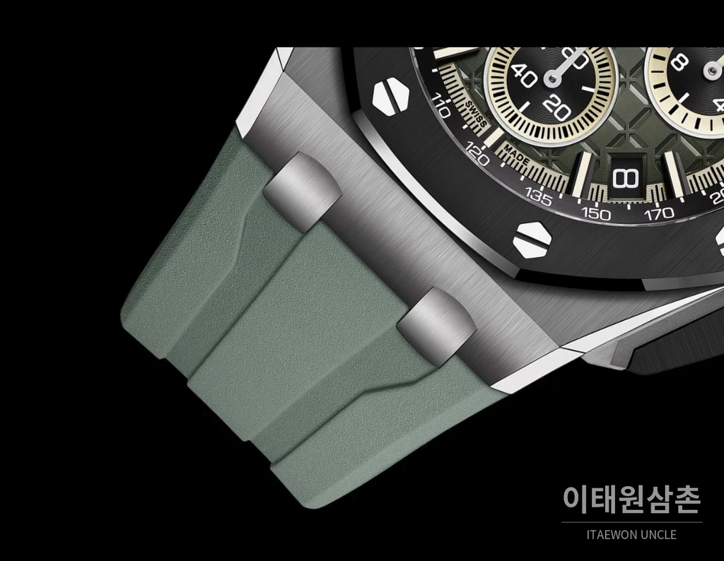 오데마피게 로열오크 오프쇼어 316L 스테인리스 세라믹베젤 크로노그래프 오토매틱 43mm