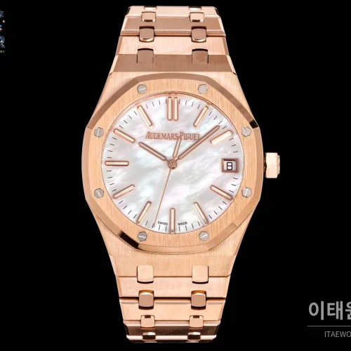 오데마피게 로열오크 오프쇼어 오토매틱 41mm 자개 다이얼 로즈골드 브레이슬릿