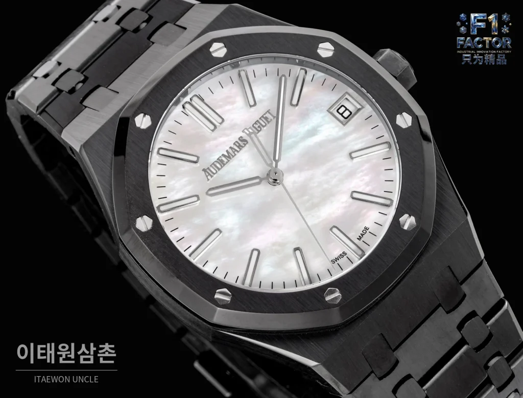 오데마피게 로열오크 오프쇼어 오토매틱 41mm 자개 다이얼 세라믹 브레이슬릿