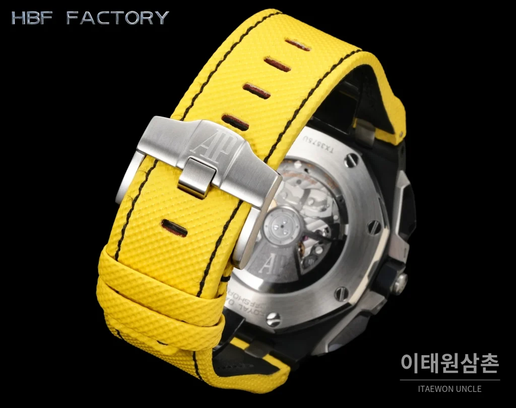 오데마피게 로열오크 오프쇼어 세라믹베젤 크로노그래프 오토매틱 44mm 블랙 다이얼