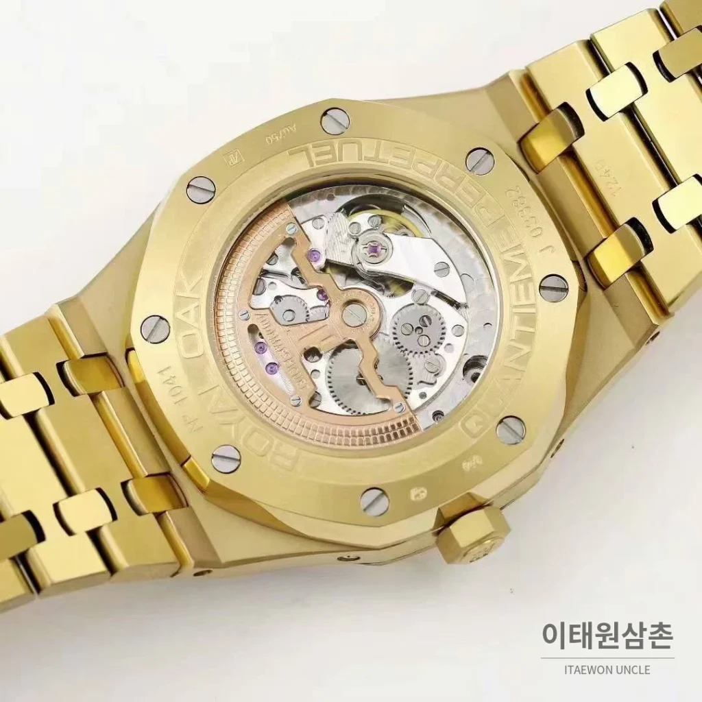 오데마피게 로열오크 퍼페추얼 캘린더 문페이즈 오토매틱 41mm 블루 / 블랙 골드 브레이슬릿