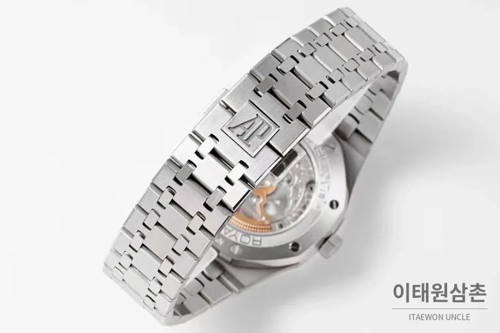 오데마피게 로열오크 퍼페추얼 캘린더 문페이즈 오토매틱 41mm 블루 / 블랙 스틸 브레이슬릿 (2)
