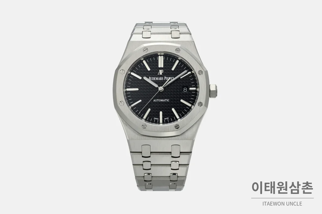 오데마피게 로열오크 실버베젤 블랙다이얼 기계식 37mm