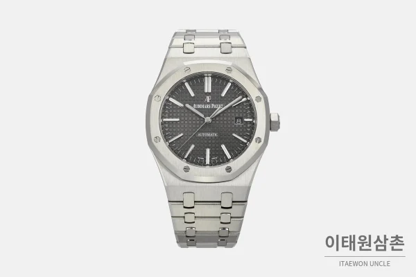 오데마피게 로열오크 실버베젤 그레이다이얼 기계식 37mm 오데마피게 로열오크 실버베젤 그레이다이얼 기계식 37mm