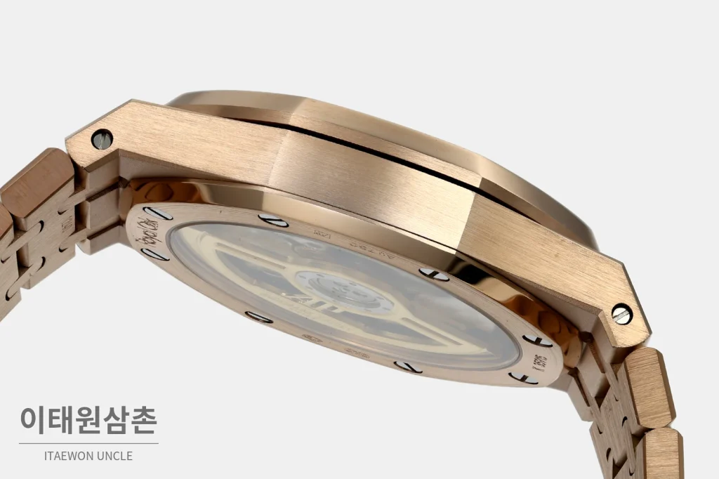 오데마피게 로열오크 스틸 블랙다이얼 브레이슬릿 자동시계 41mm