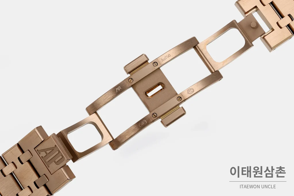 오데마피게 로열오크 스틸 블랙다이얼 브레이슬릿 자동시계 41mm