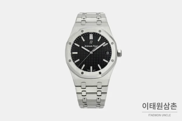 오데마피게 로열오크 스틸 블랙다이얼 일체형 기계식 41mm 오데마피게 로열오크 스틸 블랙다이얼 일체형 기계식 41mm
