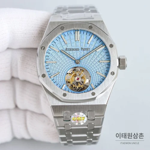 오데마피게 로열오크 스틸 블루다이얼 플라잉투르비용 오토매틱 41mm 26530ST.OO.1220ST.01 (2) 오데마피게 로열오크 스틸 블루다이얼 플라잉투르비용 오토매틱 41mm 26530ST.OO.1220ST.01 (2)