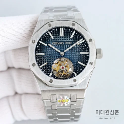 오데마피게 로열오크 스틸 블루다이얼 플라잉투르비용 오토매틱 41mm 26530ST.OO.1220ST.01 (3) 오데마피게 로열오크 스틸 블루다이얼 플라잉투르비용 오토매틱 41mm 26530ST.OO.1220ST.01 (3)
