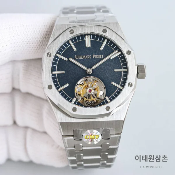 오데마피게 로열오크 스틸 블루다이얼 플라잉투르비용 오토매틱 41mm 26530ST.OO.1220ST.01 오데마피게 로열오크 스틸 블루다이얼 플라잉투르비용 오토매틱 41mm 26530ST.OO.1220ST.01