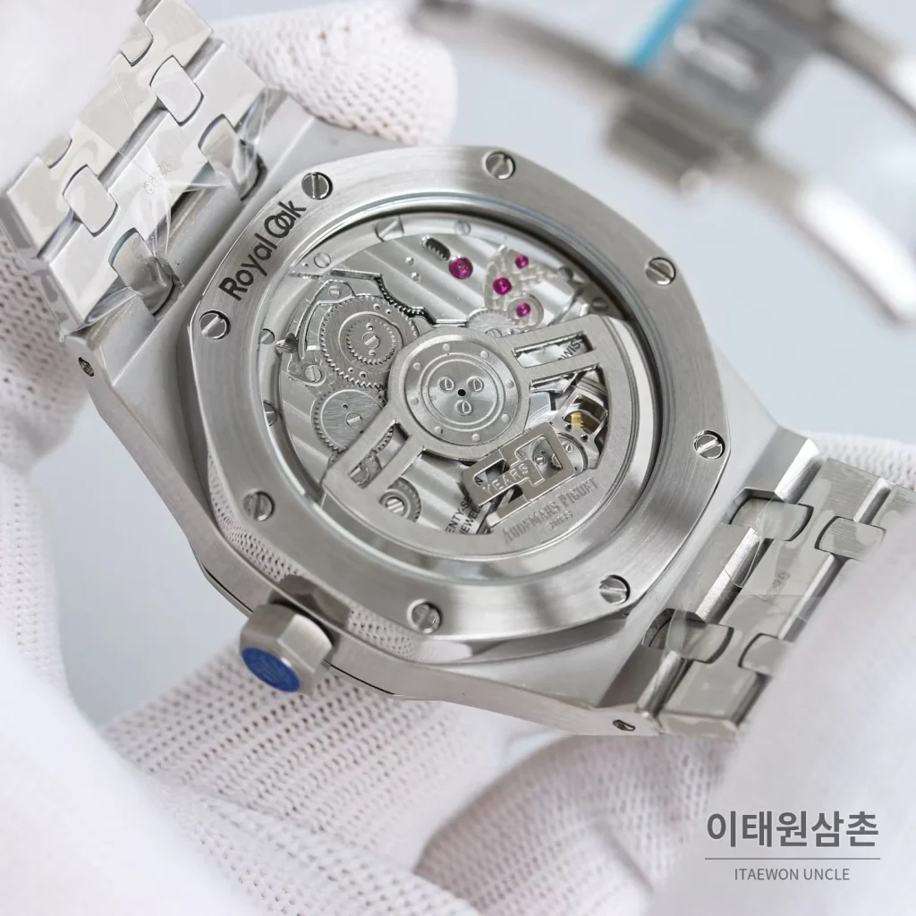 오데마피게 로열오크 스틸 블루다이얼 플라잉투르비용 오토매틱 41mm 26530ST.OO.1220ST.01 (2)