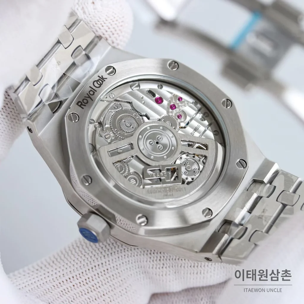 오데마피게 로열오크 스틸 블루다이얼 플라잉투르비용 오토매틱 41mm 26530ST.OO.1220ST.01 (3)