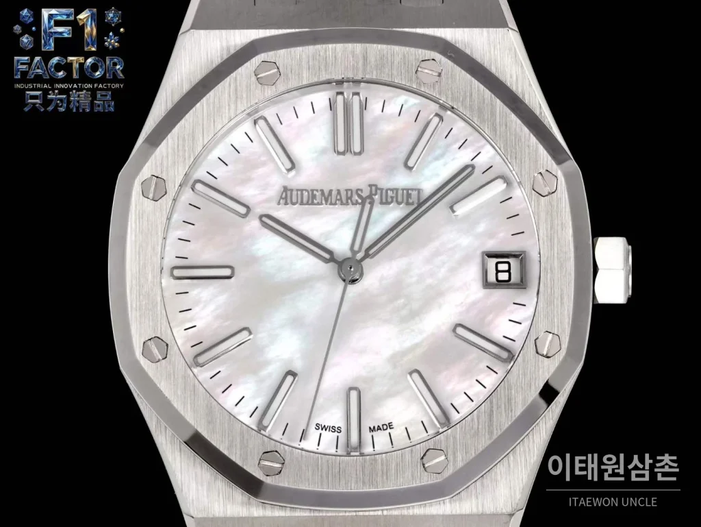 오데마피게 로열오크 스틸 자개다이얼 오토매틱 41mm 15510 스틸 브레이슬릿