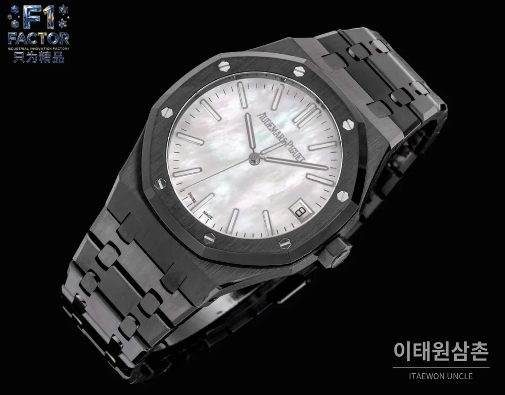 오데마피게 로열오크 스틸 자개다이얼 오토매틱 41mm 15510 세라믹 브레이슬릿