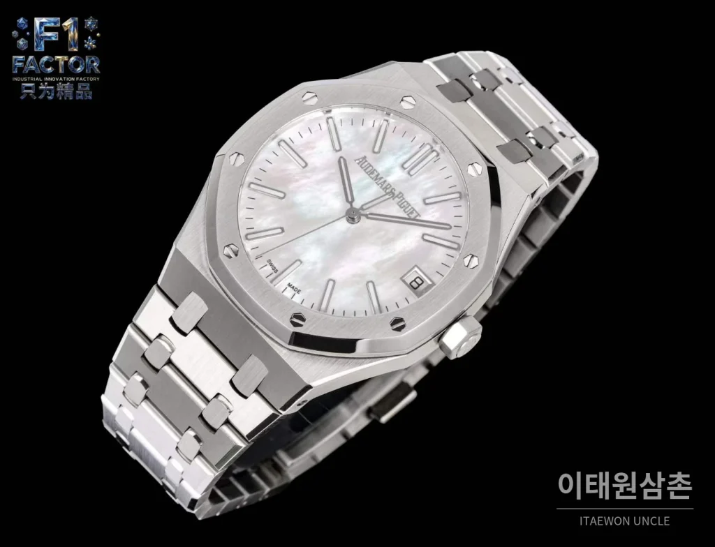 오데마피게 로열오크 스틸 자개다이얼 오토매틱 41mm 15510 스틸 브레이슬릿