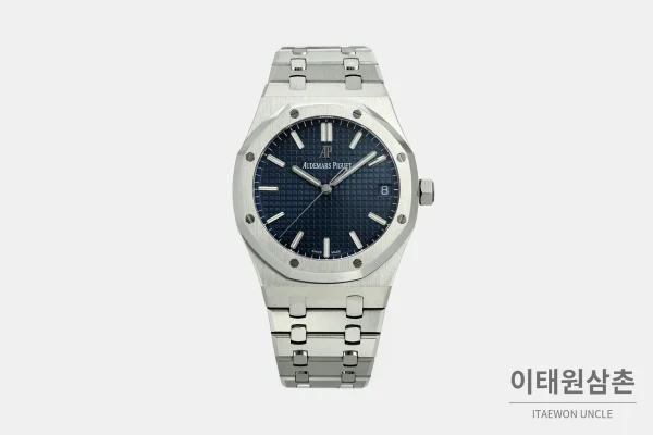 오데마피게 로열오크 스틸 네이비다이얼 일체형 기계식 41mm 오데마피게 로열오크 스틸 네이비다이얼 일체형 기계식 41mm