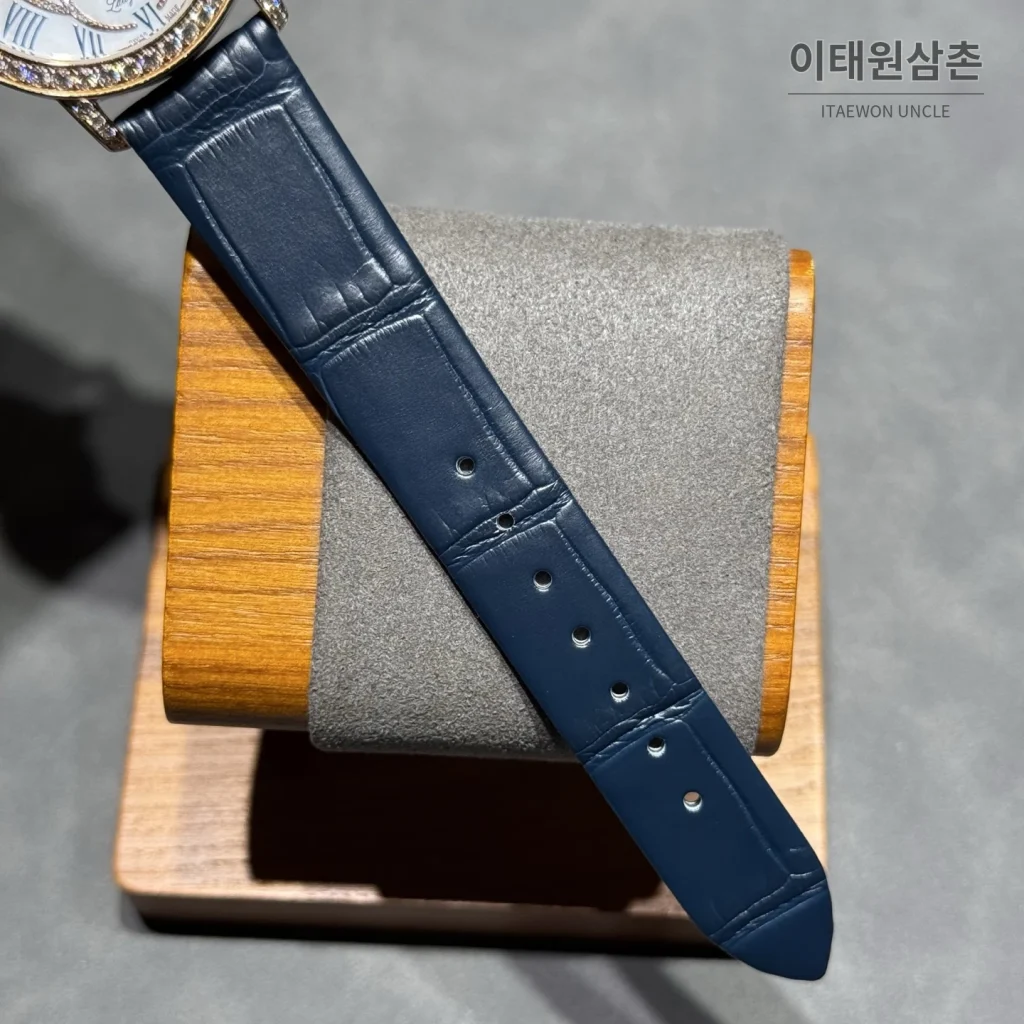 블랑팡 다이아몬드 볼 오토매틱 34.9mm 은색