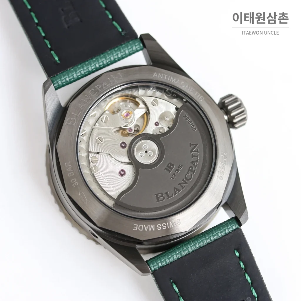 블랑팡 피프티패덤즈 오토매틱 43.6mm 블루 다이얼