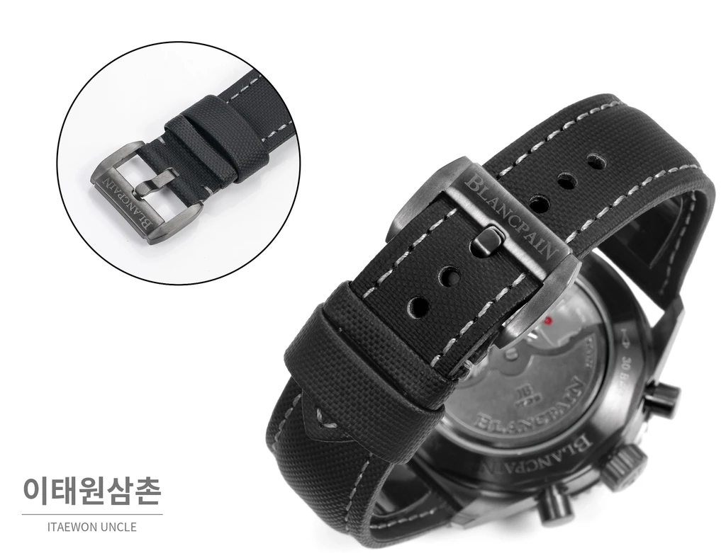 블랑팡 피프티패덤즈 바티스카프 블랙다이얼 골드베젤 크로노그래프 43.6mm