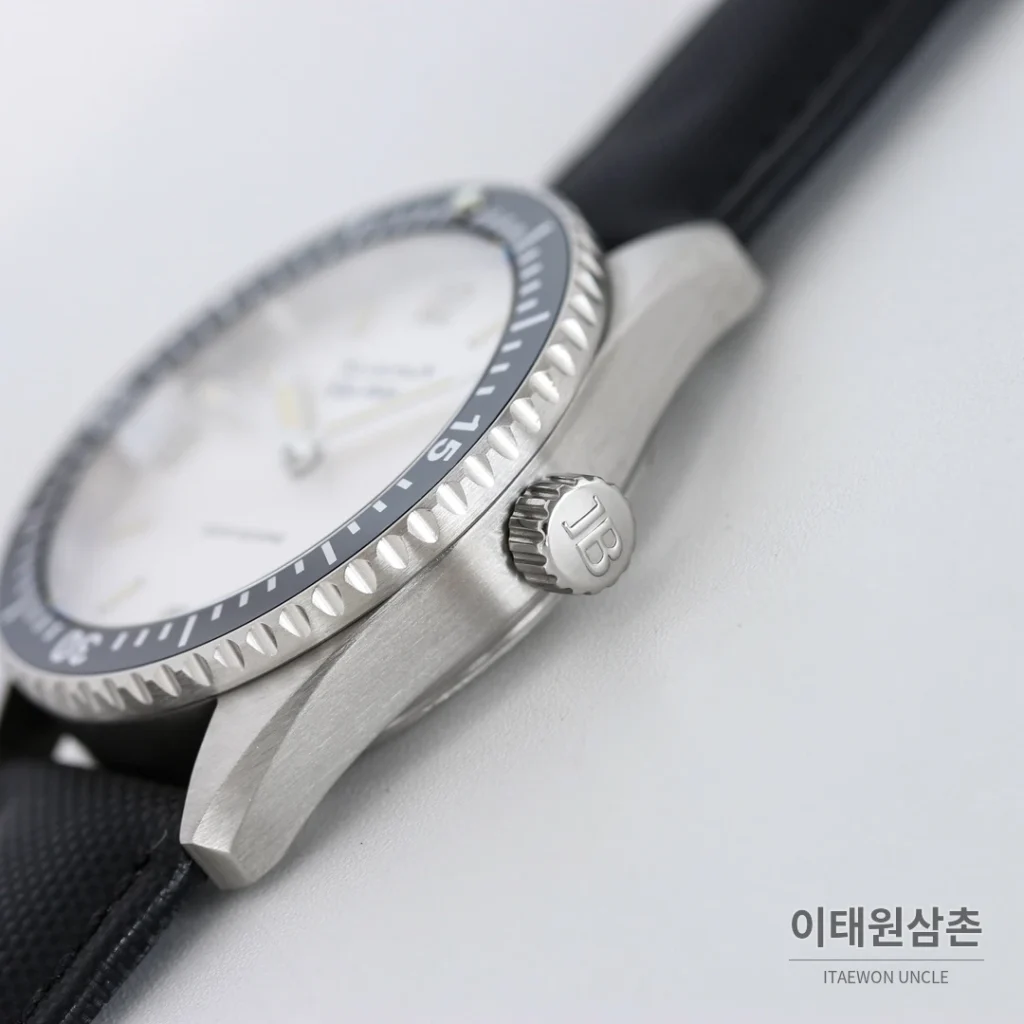 블랑팡 피프티패덤즈 바티스카프 세라믹 오토매틱 38mm 블랙 블랙 나일론 스트랩