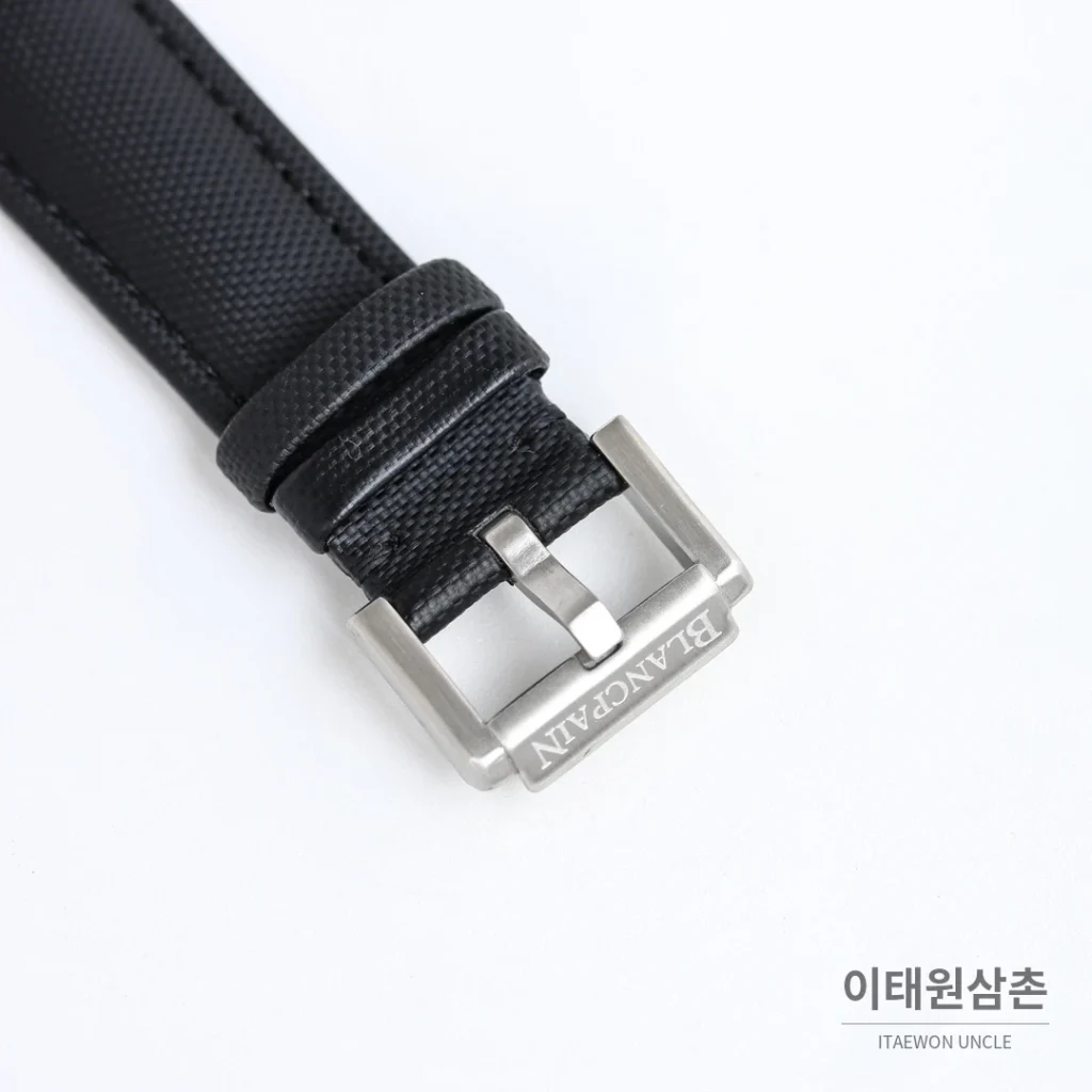 블랑팡 피프티패덤즈 바티스카프 세라믹 오토매틱 38mm 블랙 블랙 나일론 스트랩