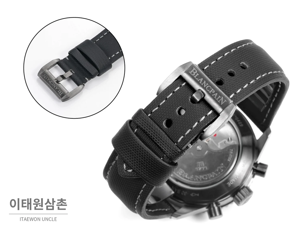 블랑팡 피프티패덤즈 바티스카프 크로노그래프 오로라그린 오토매틱 43.6mm