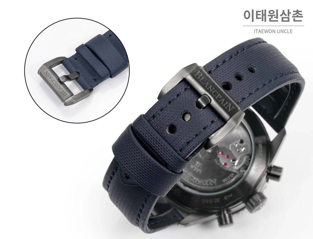 블랑팡 피프티패덤즈 바티스카프 코발트다이얼 블랙베젤 크로노그래프 43.6mm