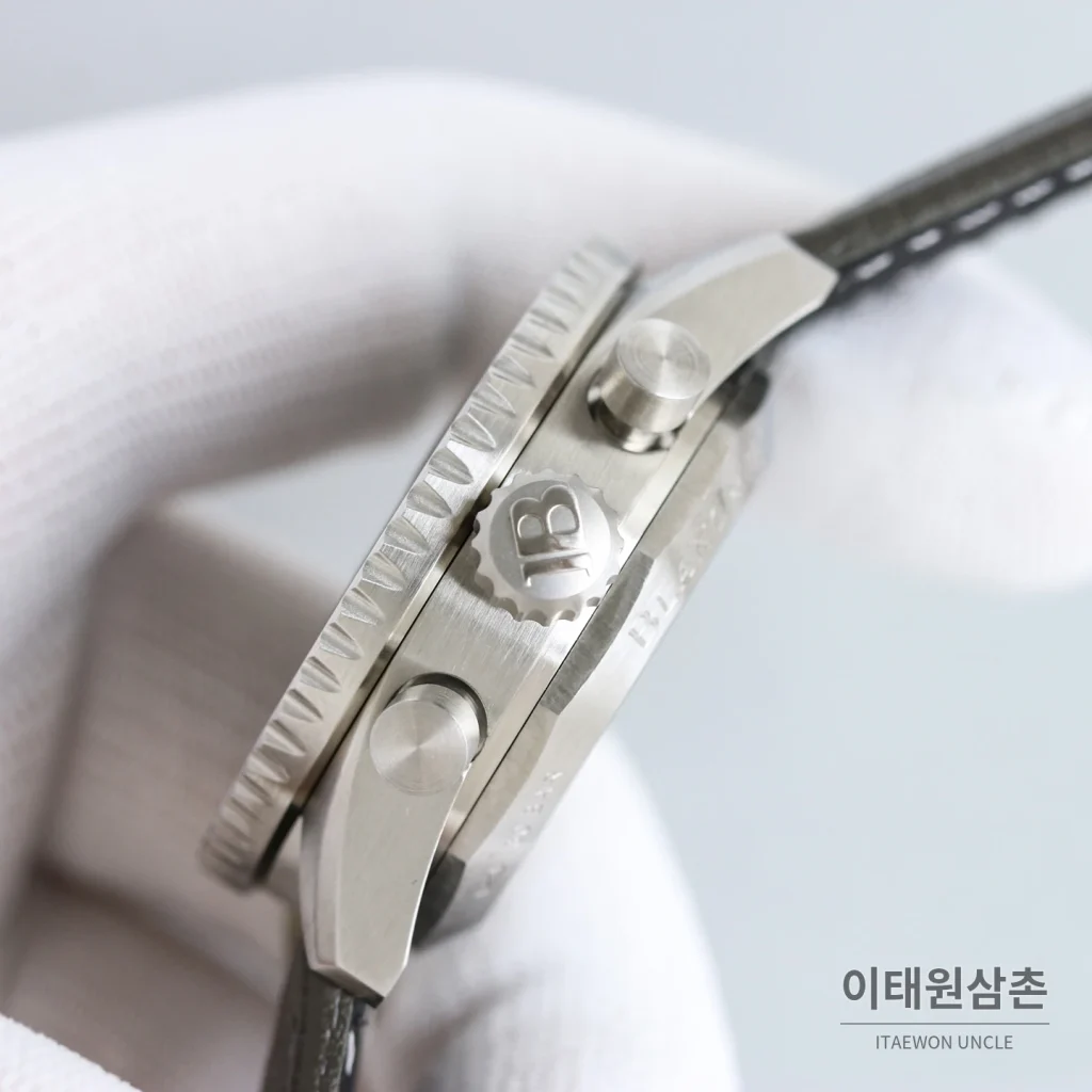 블랑팡 피프티패덤즈 크로노그래프 오토매틱 43.60mm 그레이 다이얼