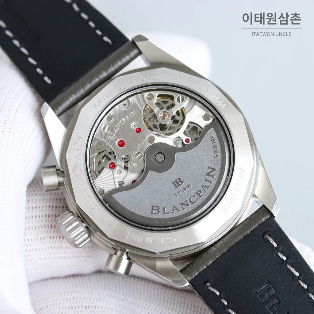 블랑팡 피프티패덤즈 크로노그래프 오토매틱 43.60mm 그레이 다이얼