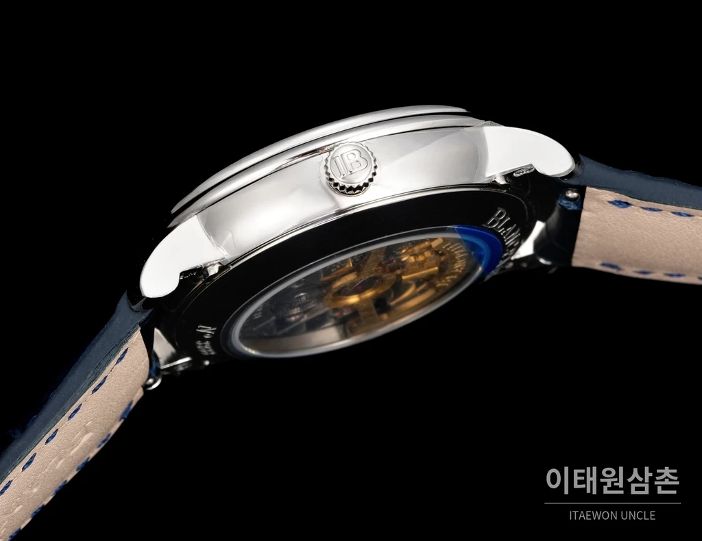 블랑팡 빌레레 컴플리트캘린더 문페이즈 오토매틱 40mm 6654N 화이트 다이얼