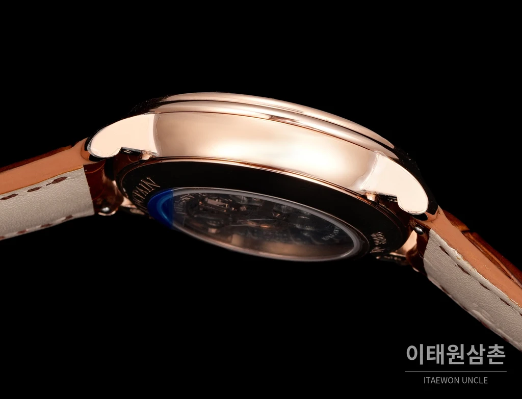 블랑팡 빌레레 컴플리트캘린더 문페이즈 오토매틱 40mm 6654N 샴페인 다이얼