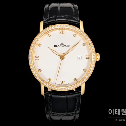 블랑팡 빌레레 울트라슬림 악어가죽벤드 오토매틱 40mm