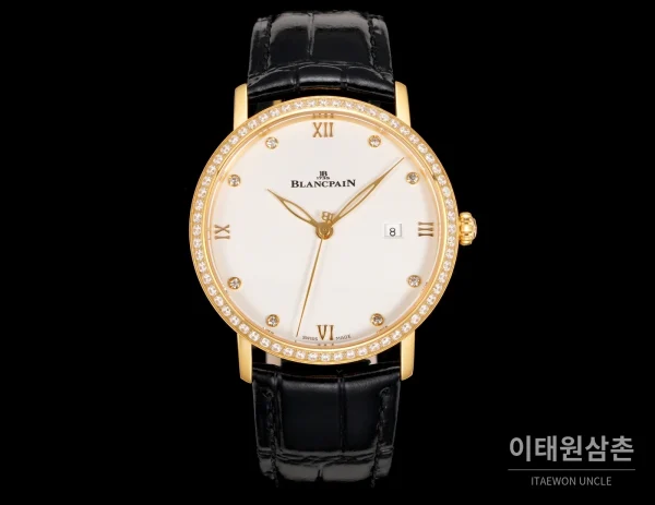 블랑팡 빌레레 울트라슬림 악어가죽벤드 오토매틱 40mm 블랑팡 빌레레 울트라슬림 악어가죽벤드 오토매틱 40mm