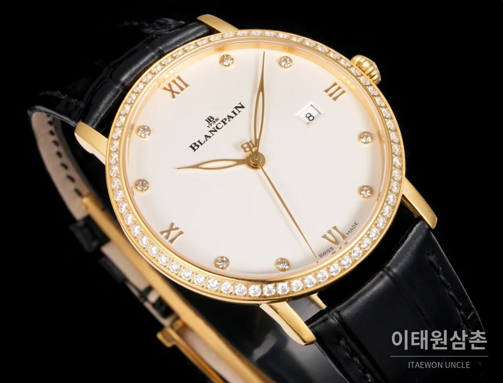 블랑팡 빌레레 울트라슬림 악어가죽벤드 오토매틱 40mm