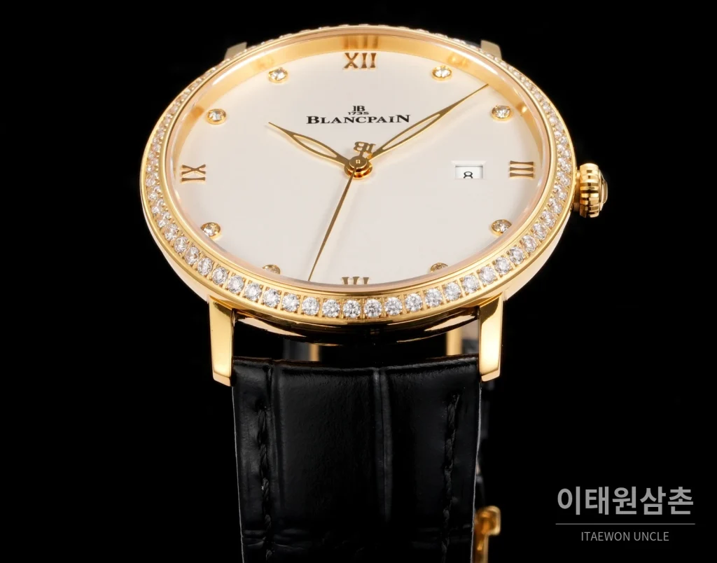 블랑팡 빌레레 울트라슬림 악어가죽벤드 오토매틱 40mm