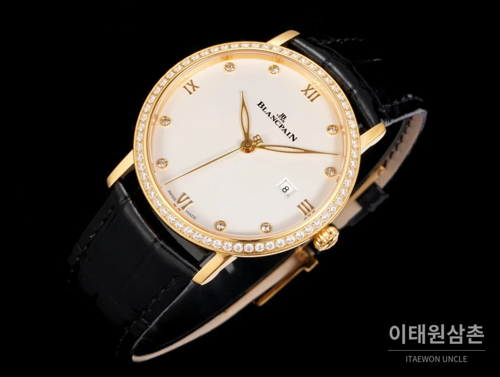 블랑팡 빌레레 울트라슬림 악어가죽벤드 오토매틱 40mm
