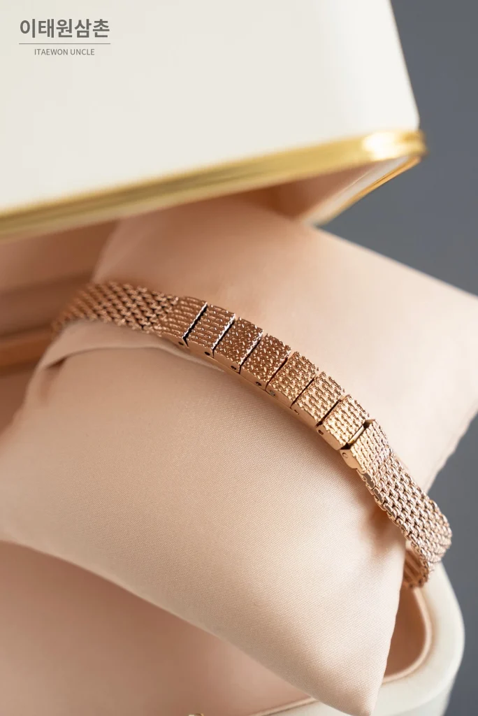 부쉐론 세르펭 보헴 로즈골드베젤 로즈골드다이얼 쿼츠 워치 23mm (2)