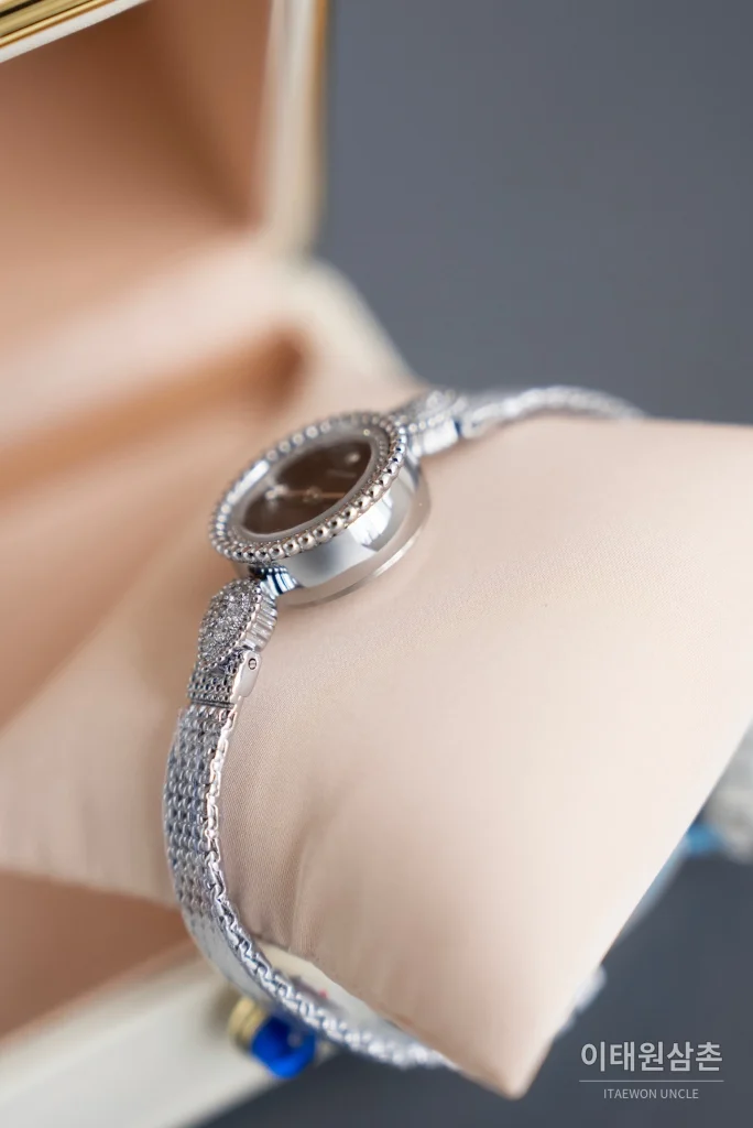 부쉐론 세르펭 보헴 실버베젤 블랙다이얼 쿼츠 워치 23mm (2)