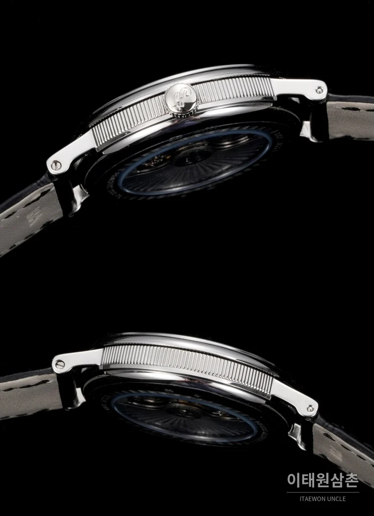 브레게 클래식 5177 에나멜 다이얼 블루핸즈 오토매틱 38mm 화이트