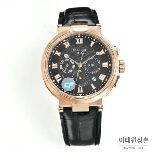 브레게 마린 5517 선버스트다이얼 크로커다일레더 오토매틱 40mm 브레게 마린 5517 선버스트다이얼 크로커다일레더 오토매틱 40mm