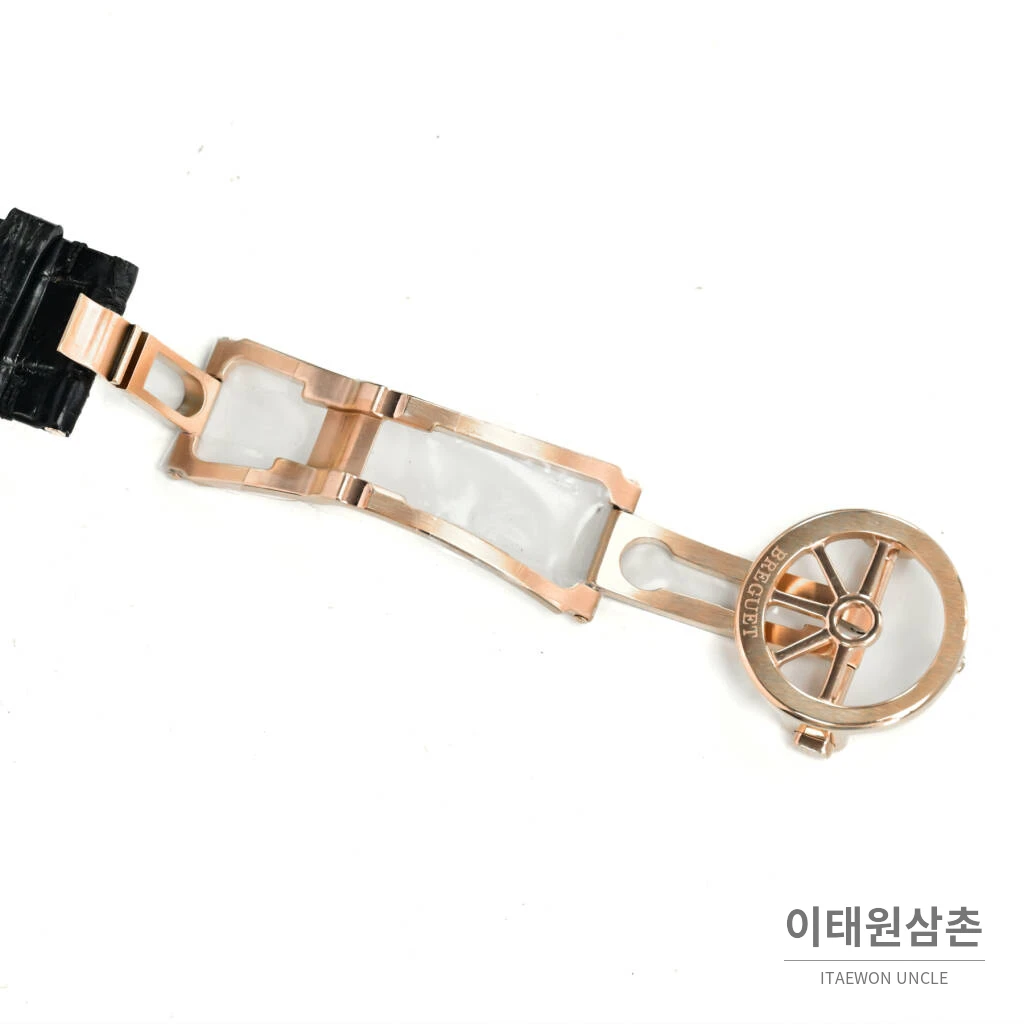 브레게 마린 5517 선버스트다이얼 크로커다일레더 오토매틱 40mm